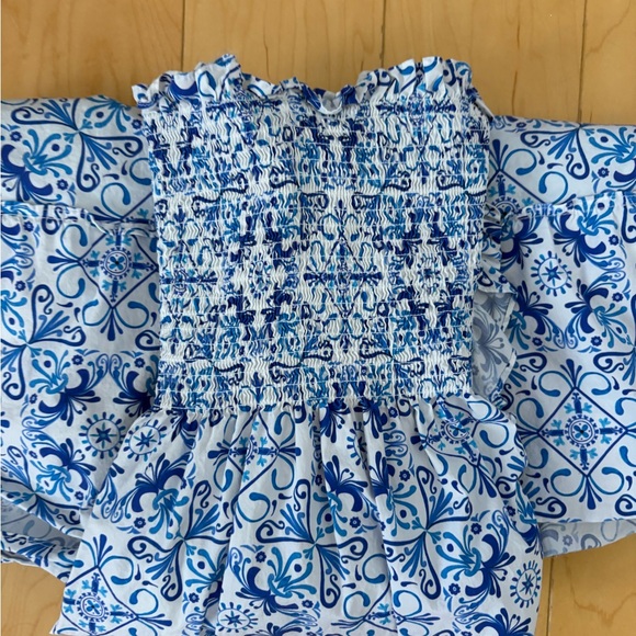 Hill House women’s Dress with Blue and White Floral Pattern - Picture 5 of 5